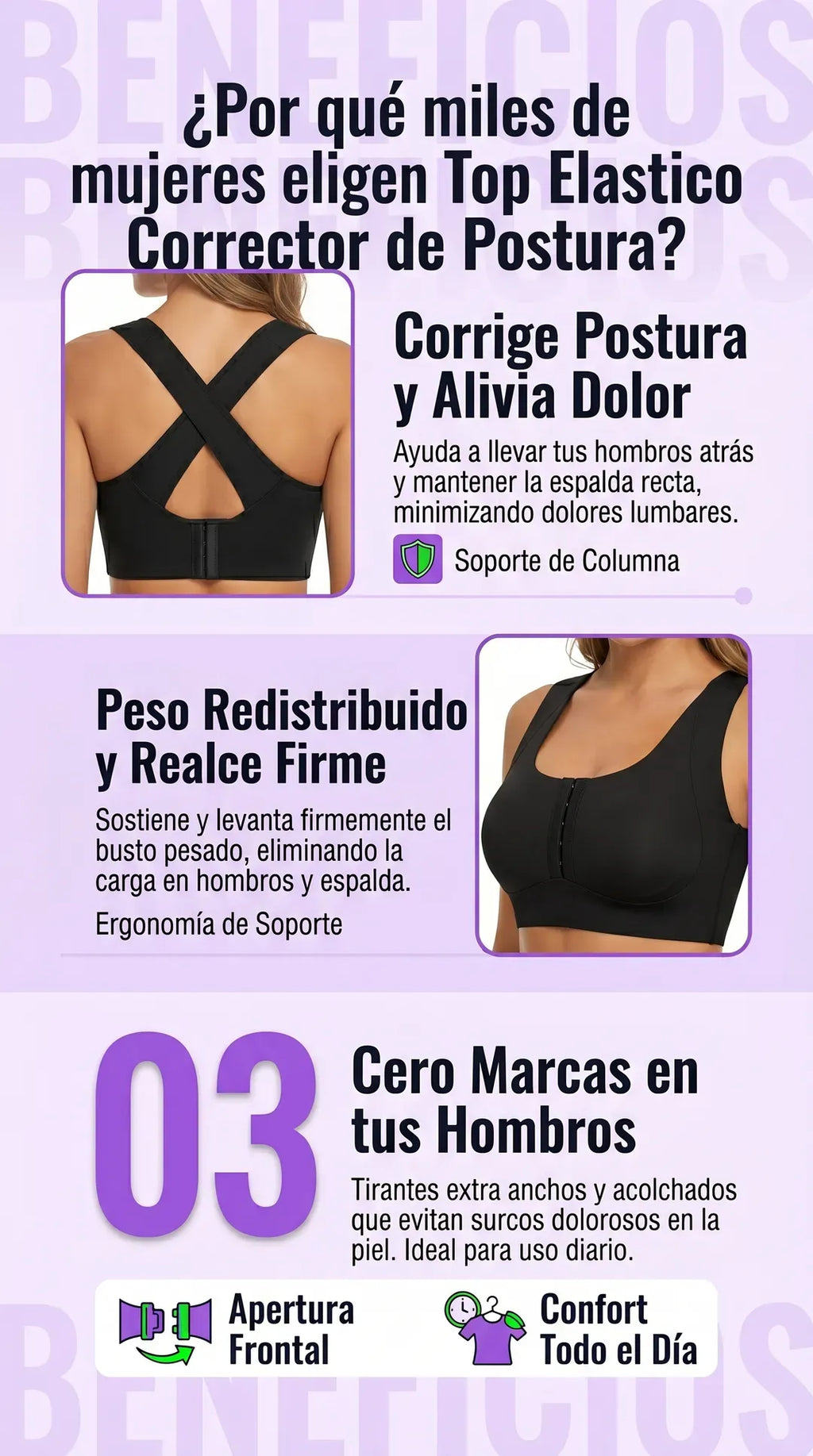 Top Elastico  Corrector de Postura