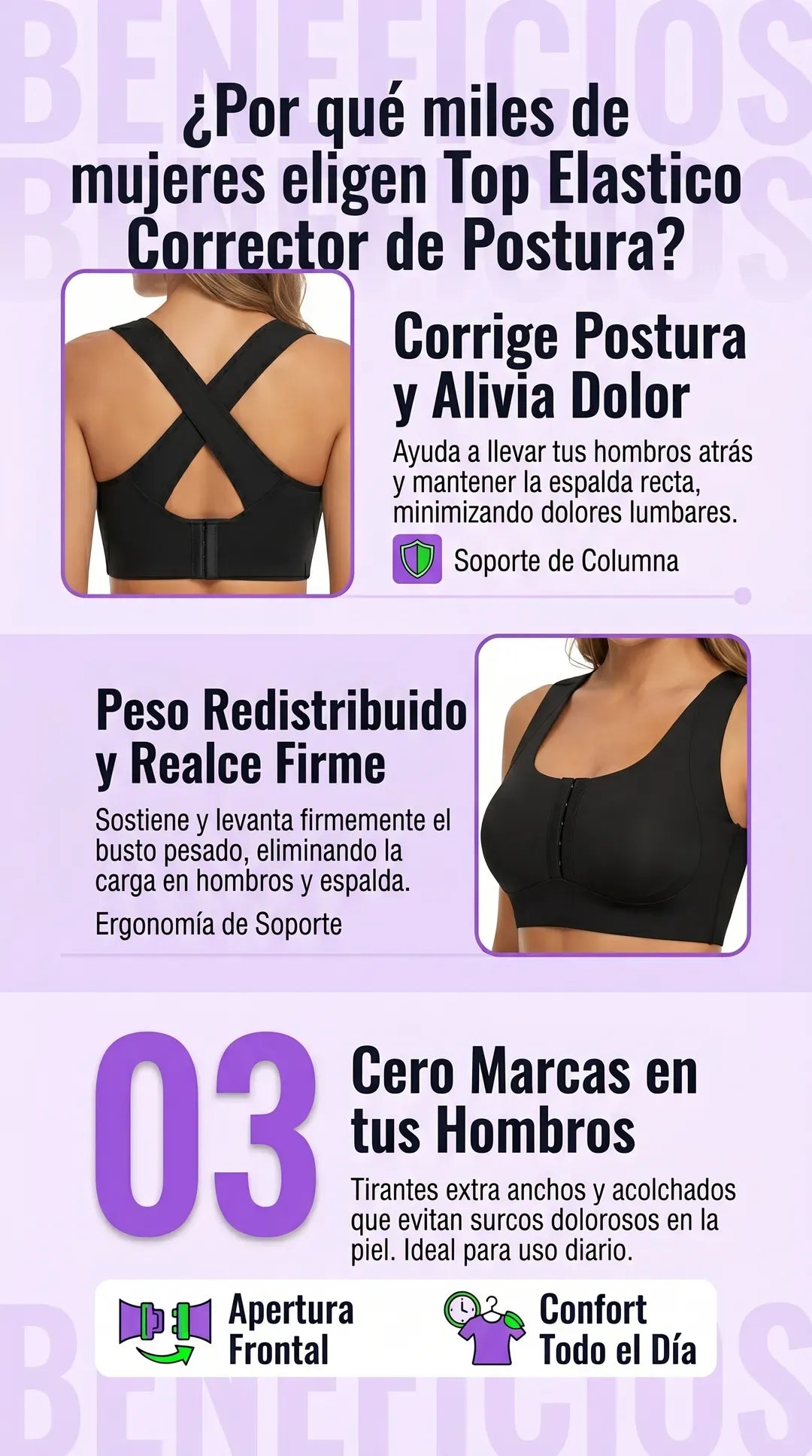 Top Elastico  Corrector de Postura